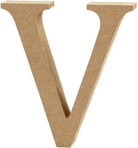 MDF-Buchstabe 13cm Dicke 2cm V
