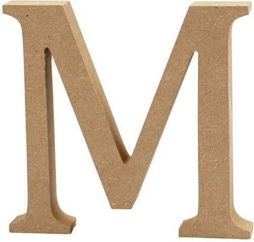 MDF-Buchstabe 13cm Dicke 2cm M
