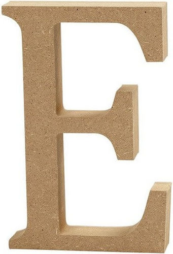 MDF-Buchstabe 13cm Dicke 2cm E