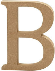 MDF-Buchstabe B 13cm Dicke 2cm