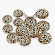 Foto-Glascabochon Leopard 12mm 9 Stück