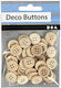 Set de 50 nasturi din lemn