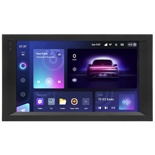 Teyes Sistem Audio Auto 2DIN (Bluetooth/USB/WiFi/GPS/Apple-Carplay/Android-Auto) cu Ecran Tactil 9.5"