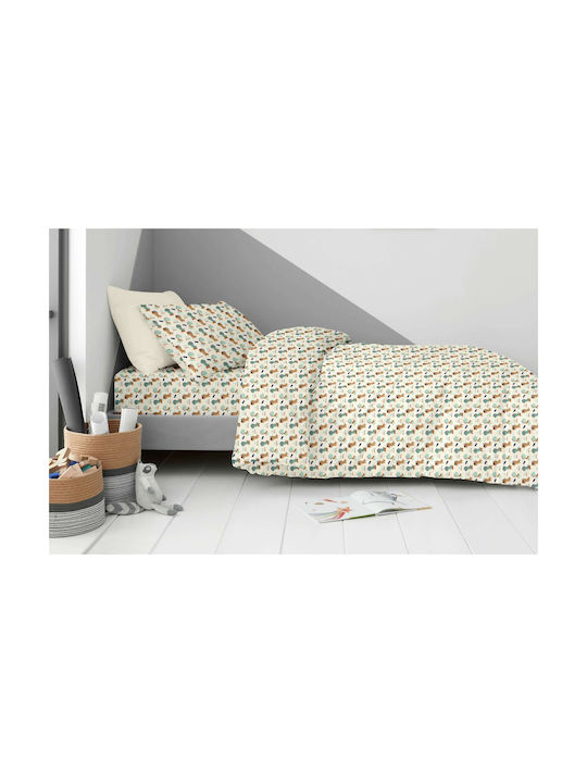 Astron Italy Παιδικό Κουβερλί Μονό Dino Πολύχρωμο 160x250εκ.