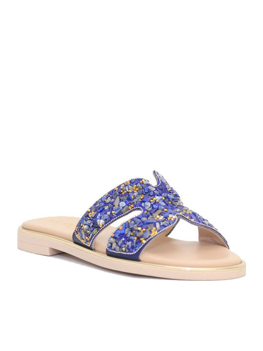 Sandale Casual Damă Anatomici Din Piele Albastre