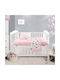 Beauty Home Art Baby Sheets Set Crib Cotton Pink 120x160cm 3pcs