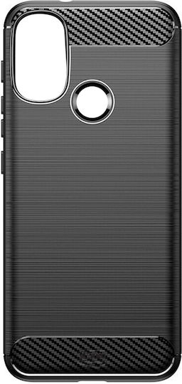 Husă din Silicon Mată Antșoc Motorola Moto E40 Slim Flexibilă Gekko Carbon Brush Design Negru