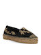 Women's Fabric Espadrilles Black