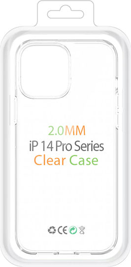 Gekko Crystal 2m Case for iPhone 14 Pro Max Silicone Slim Premium Thickness 2mm Transparent