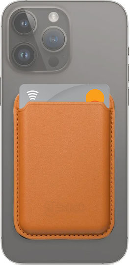 Huse Telefoane Portofel Magnetic Card Compatibil Magsafe Piele Universal Iphone 12 Iphone 13 Iphone 14 Gekko Walletmag Maro Auriu Portocaliu