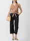 Damen Stoff Hose Black