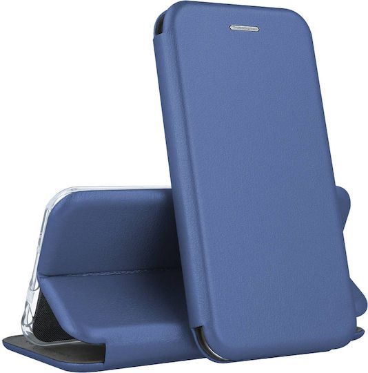 Flip Case Honor X8 Tip Eco-piele Eleganță Magnetică Compartiment pentru Carduri Stand Video Albastru