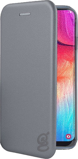 Samsung S9 Case G960 Book Style Magnetic Closure Gekko Elegance Silver