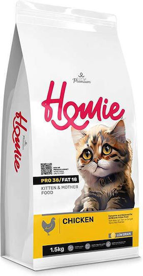HOMie Hrană Uscată cu Puține Cereale pentru Pisici Tinere cu Pui 1.5kg