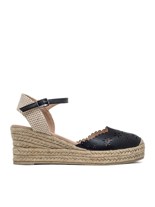 Women's Platform Espadrilles Black