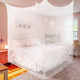 Bett-Moskitonetz 180x190x200cm Weiß Elegantes Baldachin Ohne Türen