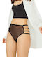 High-waisted Women's Slip Black