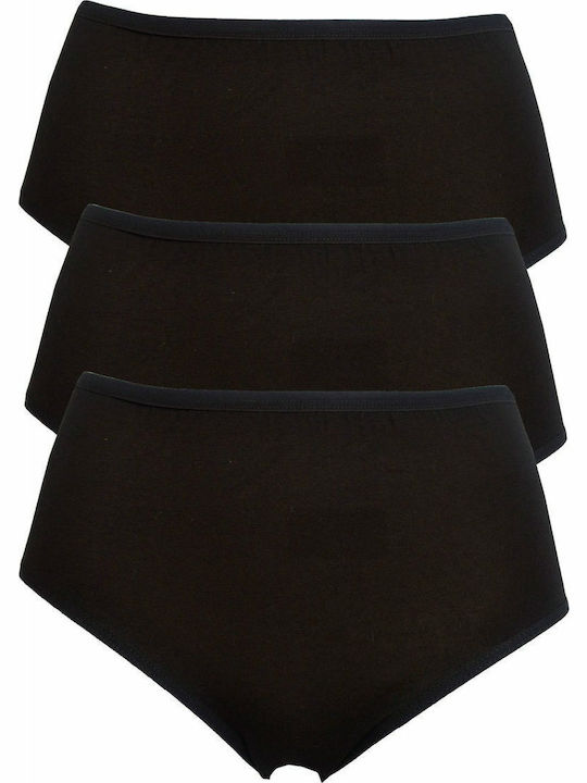 Βαμβακερά Γυναικεία String 3Pack Μαύρο