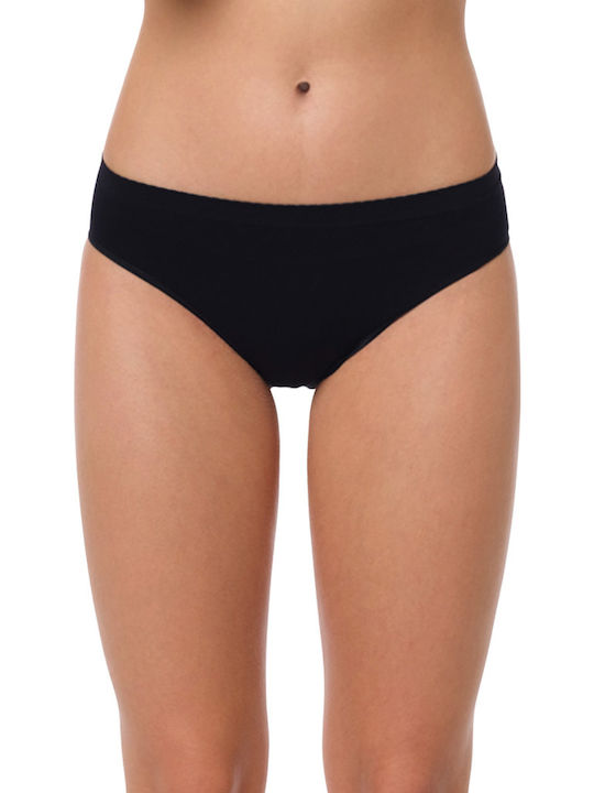 Yenita Brasil Nahtlose Damen-Slips Schwarz