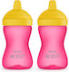 Philips Kleinkinderbecher aus Plastik 2Stück 300ml für 18m+m+