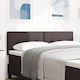 vidaXL Stoff Kopfstütze für Betten Braun 144x88cm