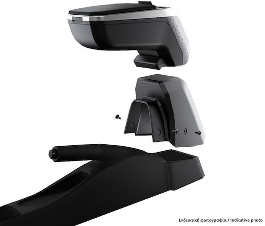 Rati Armster Car PU Armrest Universal Chevrolet Trax Silver