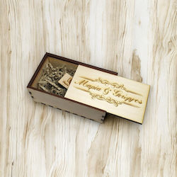 Wooden Box with Sliding Lid USB Stick Names Code 1908