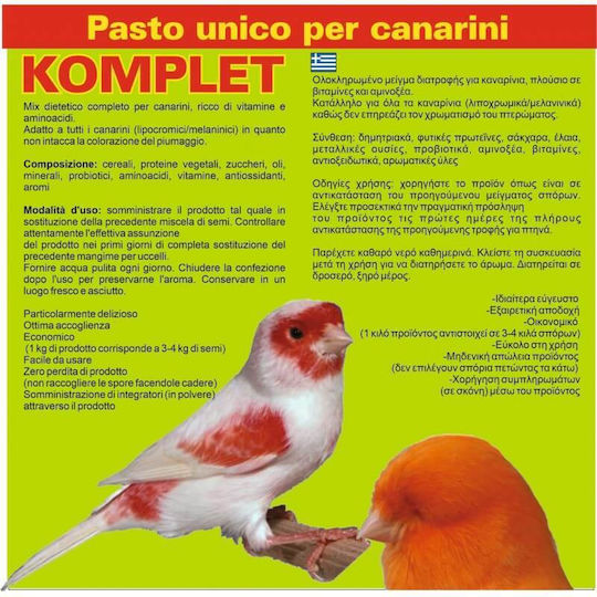 Pastoncino S Michele Komplet Komplettes Kanarienvogelfutter 2kg