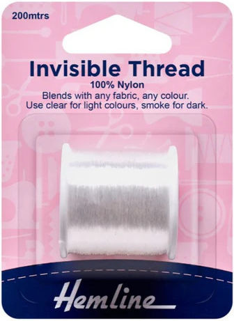 Fir de cusut invizibil fin transparent Hemline 200m
