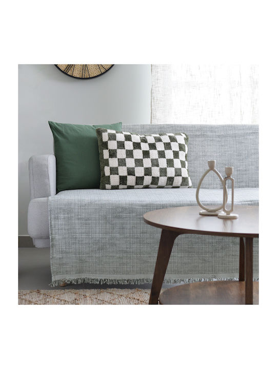 Ravelia Quadro Ριχτάρι Πολυθρόνας 180x180εκ. Khaki