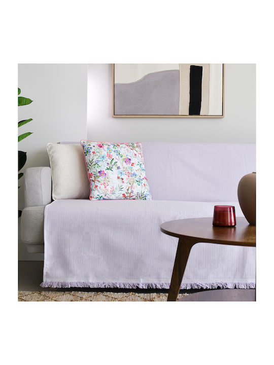 Ravelia Satu Three-Seater Sofa Throw 180x300cm Lilac