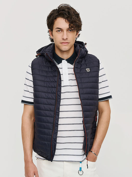 Brokers Jeans Sleeveless Jacket Blue