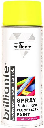 Brilliante Σπρέι Βαφής Ακρυλικό Κίτρινο FLUORESCENT YELLOW 400ml