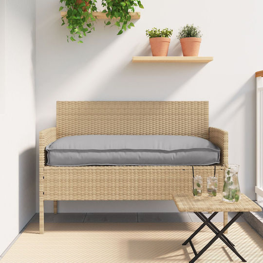 vidaXL Pernă Waterproof De Canapea De Grădină Cu Spătar Gri 50x120cm