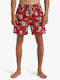 Vacay 16'' Men's Swimwear Shorts Dusty Red with Patterns