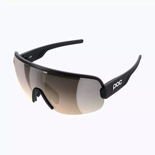 Ochelari de soare Poc Aim Uranium Black Clarity Trail/parțial însorit argintiu