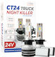 Cartech Λάμπες Αυτοκινήτου H7 LED 6000K Ψυχρό Λευκό 24V 140W 2τμχ