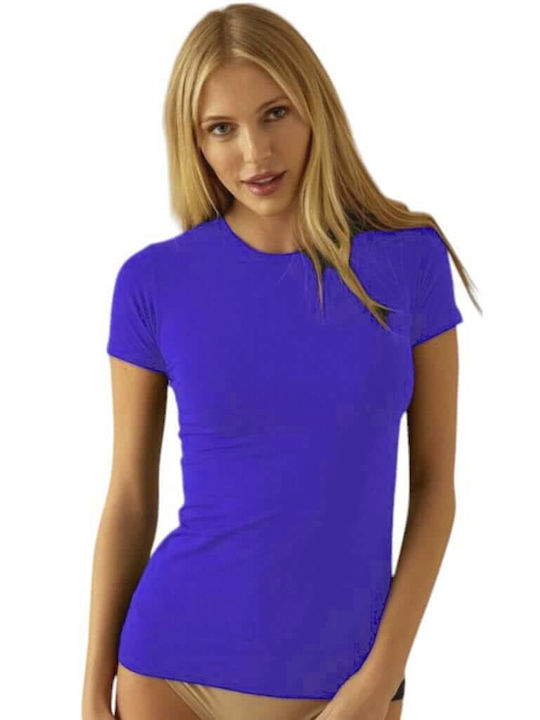 Jadea Women's Short Sleeve T-Shirt Blue.