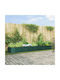 vidaXL Garden Pot Metallic Green 400x80x44cm.