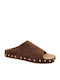 Women's Flat Sandals in Brown Color