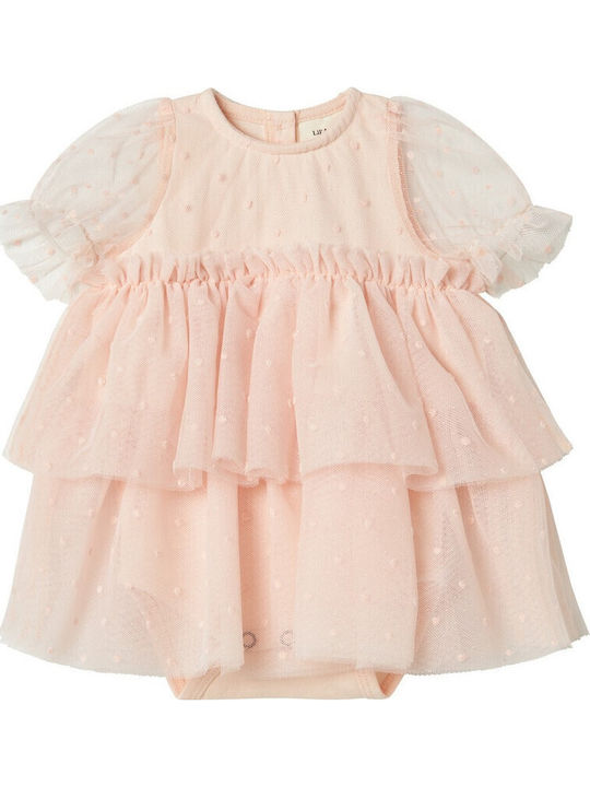Lil' Atelier Babystrampler Kurzärmelig Pink