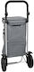 Metallisch Einkaufswagen Klappbar Gray 21x21x100.5cm
