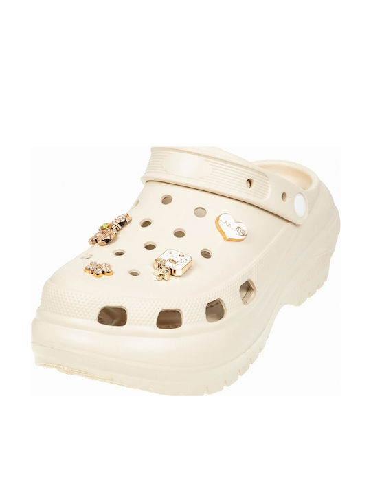 Adam's Shoes Women's Clogs Beige