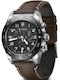 Victorinox Men's Watch 42mm Chronograph Battery with Brown Leather Strap