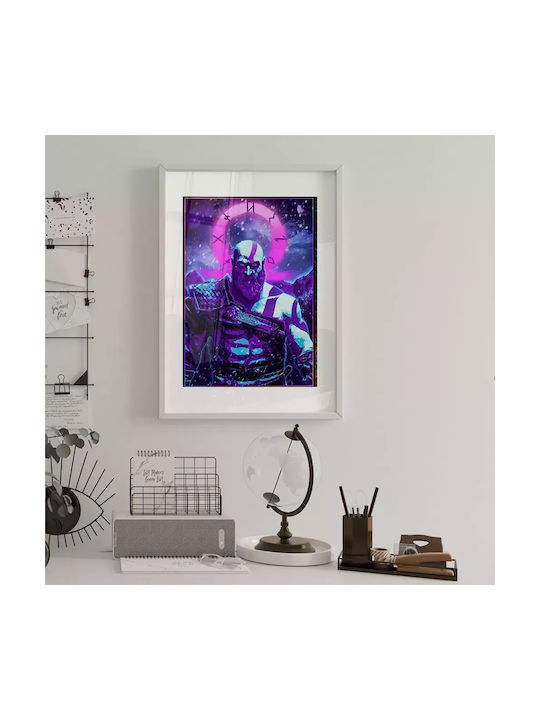 Gaming Poster Synthwave Kratos Gm2311 21cm X 30...