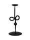 Candle Holder Metal in Black Color 10x22cm 1pcs