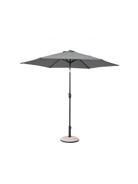 Round Aluminum Garden Parasol Kalife Grey Diame...