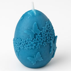 Beboulino Egg Candle 7cm Blue