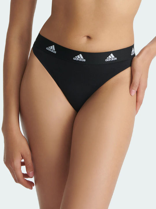 Βαμβακερά Γυναικεία String 3Pack Μαύρο