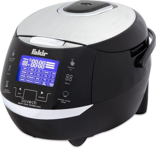 Fakir Multifunktionskocher 1000W mit Kapazität 5Es Schwarzer